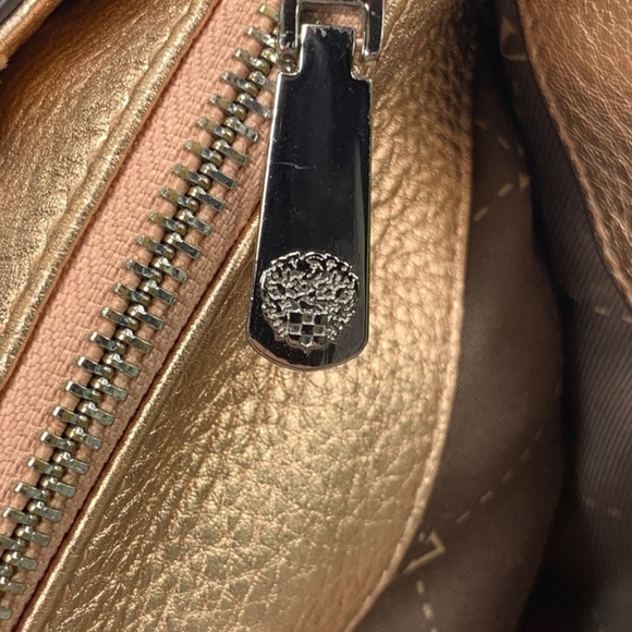 NWOT Vince Camuto Kelby Crossbody Purse Rose Gold Leather - Picture 12 of 13